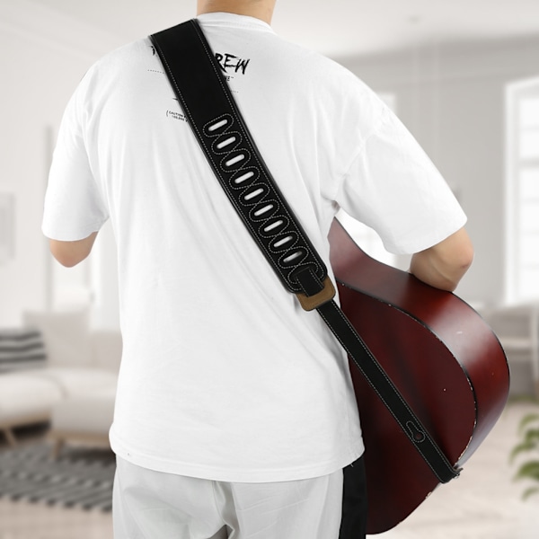 Gitarrem Gitarrem Matt Ekte Ku Hud Elektrisk Akustisk Gitar Musikk Instrument Tilbehør