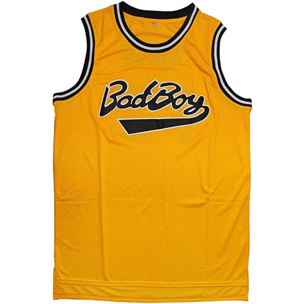 Biggie Smalls Jersey BadBoy #72 Baskettröja gul XL
