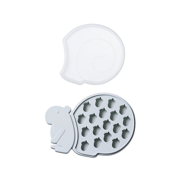 Animal Frozen Ice Block Silicone Ice Grid with Cover Ice Box Mold Small Ice Block Box Ice Bag