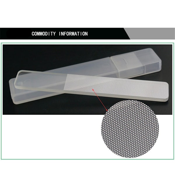 Neglekunst Manicure Pedicure Værktøj Negleslibning Glasfiler Buffer Polerer