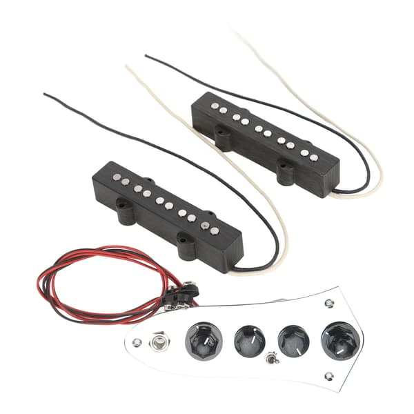 Gitarrbas Pickup Set Standard Ersättning 5 Strängar Metall Plast Pick Up Wired Bass Control Board Kit