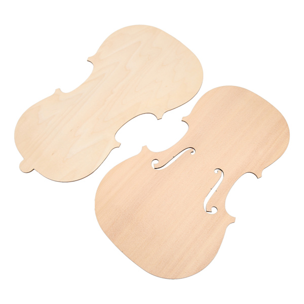 Ubehandlede Violiner Plade Træ Gran Frontpanel Ahorn Bagplade Bagplade DIY Dele