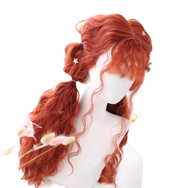 Pitkä kihara peruukki Cosplay-peruukki