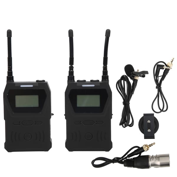 YELANGU UHF Dual Channel Trådløs Lavalier Én til Én Mikrofon til Interviewoptagelse