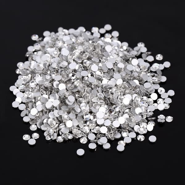 1440PCS/Bag Flat-back Nail Crystal Diamond Nail Art Crastal  DIY Dekorasjon(3MM)