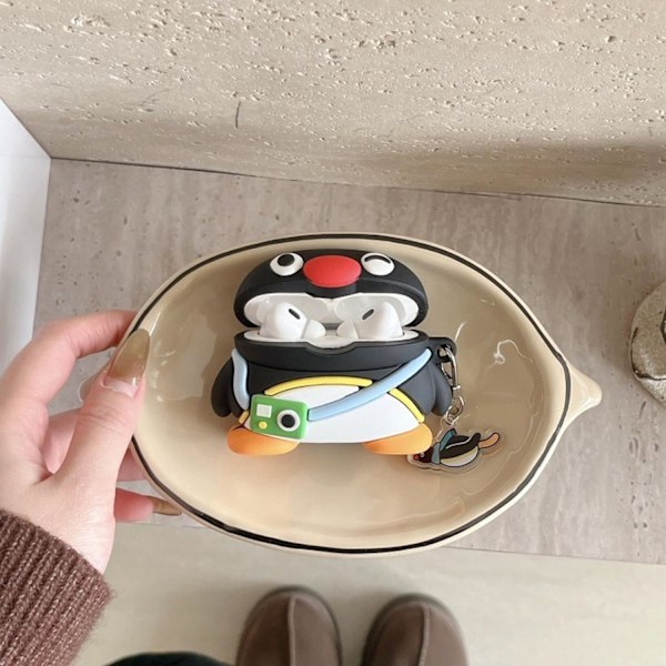 Etui Kompatibelt med Airpods 1&2, Sødt Kawaii Design Øretelefon Cover, Børn Drenge Piger Bærbart Tilbehør Blød Silikone Trådløs Øre