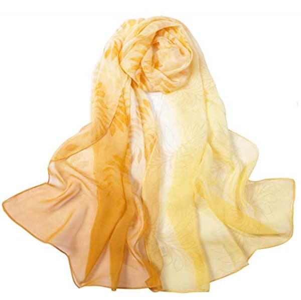 Lätta modehalsdukar för kvinnor, tryckta blommönster, sjal, wraps, B07