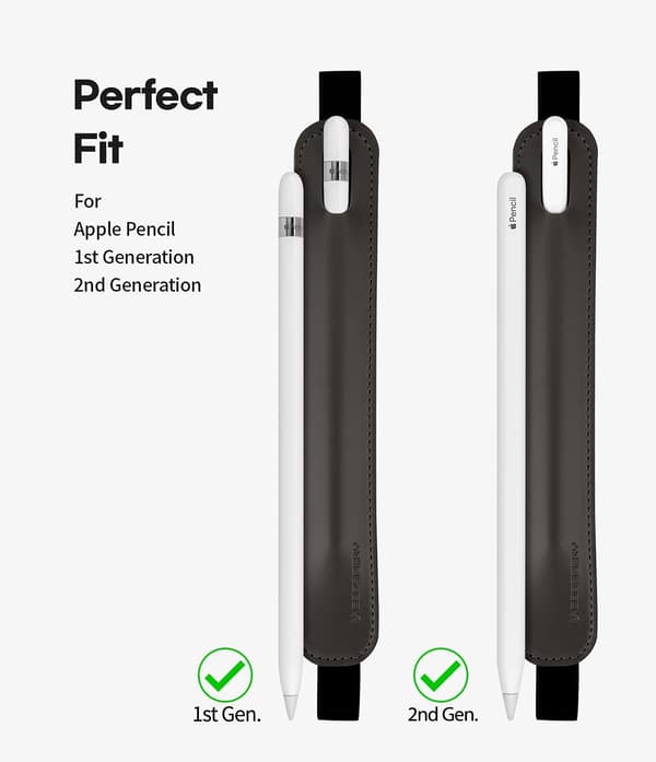 Pencil Holder til Apple Pencil Case 1. & 2. generations stylus pen sleeve PU læder tilbehør elastikbånd til alle tablets