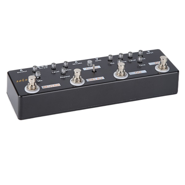 Gitarreffektpedal 5 Modus Reverb Delay Fx LOOP Verzerrung Overdrive Gitarren-Tuning-Zubehör