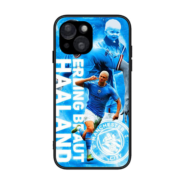 Man City FC Erling Haaland 2022/23 Första Laget Mjukt Gel Skal Kompatibelt Med iPhone 13 Pro