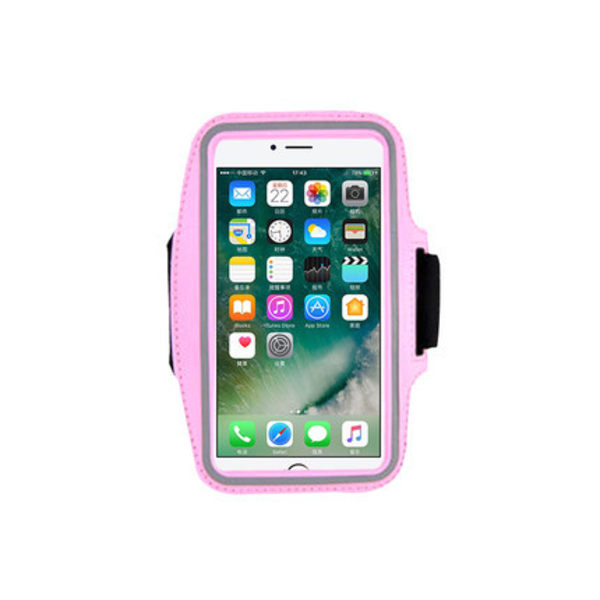 Vattentätt cover för telefoner under 6,2" justerbar axelrem och nyckelficka （rosa）