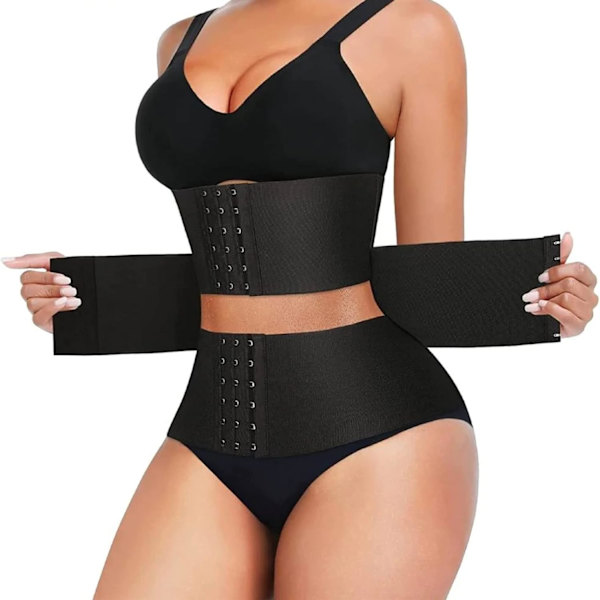 Taljetræner til kvinder, mavetræner til underlivet, timeglasformet korset, taljeform, shapewear med stålben og forlænger M