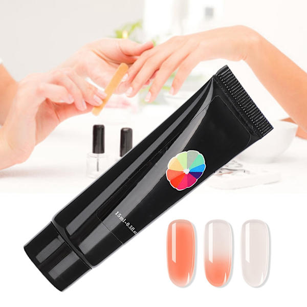 Kvinders Temperaturændrende Negle UV Gel Gradient Farve Negle Forlængelse Lim Kunst Manicure (02)