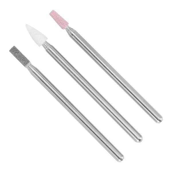 3 st Nagelfräsbits Professionella Nagelfil Cuticle Remover Bits med Förvaringslåda