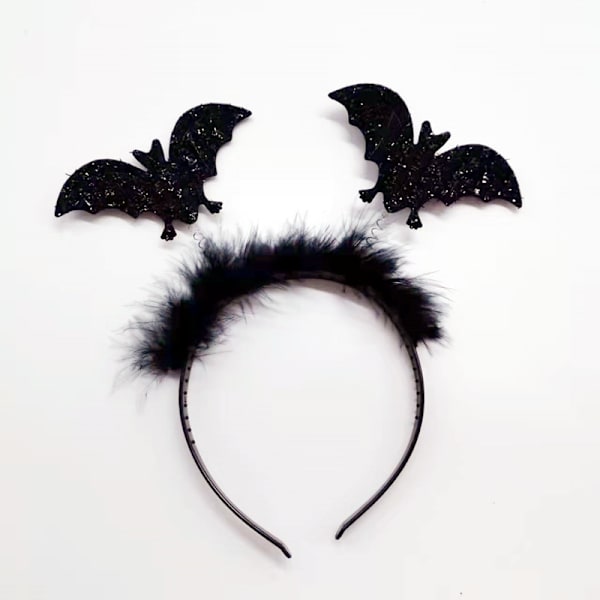 3-pack Halloween pannband fladdermus pannband spökfestival fest atmosfär dekoration spindel topp pannband scen (fladdermus)