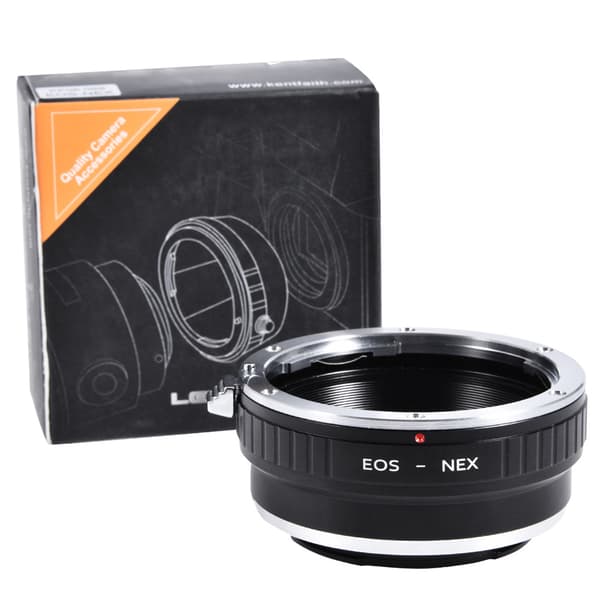 K&F Concept 1 stk. holdbar EOS-objektivadapterring til Sony NEX-monterede DSLR-kameraer