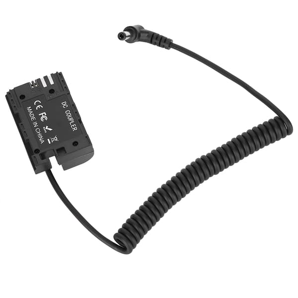 Bærbar DR-E6 LP-E6 Dummy Batteri DC-kobler Ekstern Strømforsyning til Canon 5D2 5D3 5D4 Kamera