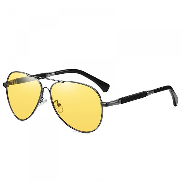 Polariserte Aviator Solbriller for Kvinner og Menn, med 100% UV-beskyttelse, Brun Gradient Linse og Lett Metallramme