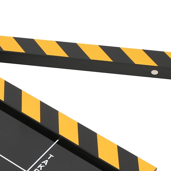 30x25CM Akryl Clapperboard Professionell Film Action Clap Regissör Fotografering VerktygGul Randig Svart Tavla