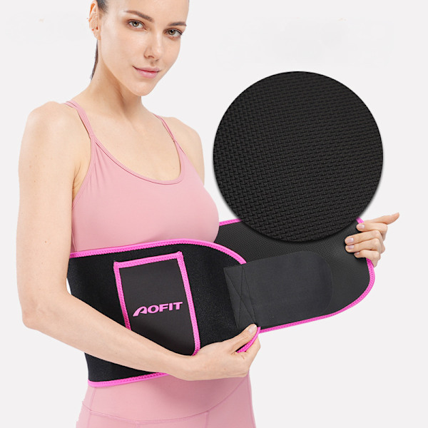 Vyötärötreenaaja Vyö Selkätuki Urheilu Laihduttava Kehonmuotoilija Nauha Kaksois säädettävissä Vatsa Fitness Harjoittelu, Unisex-Sininen-L