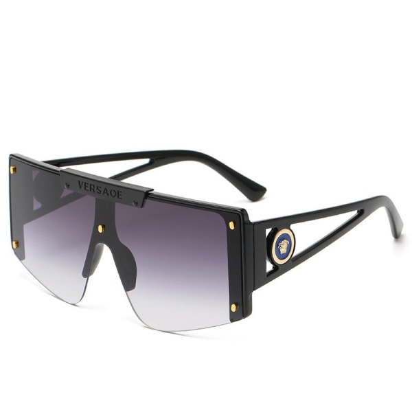 Oversized Square Flat Top Shield Sunglasses One Piece Frameless Stylish Women Men Shades