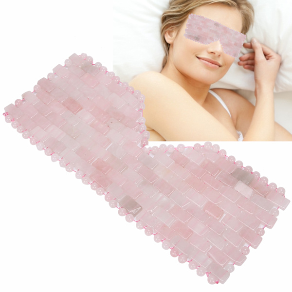 Øjenafslappende maske ansigtsmassager naturlig jadesten reducerer mørke rande sten soveplejeværktøj rosenkvarts