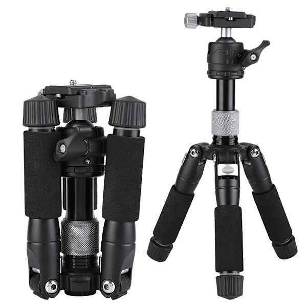 K521 Mini Bärbar Skrivbord Utbyggbar Stativ för DSLR Spegelreflexkamera Grå