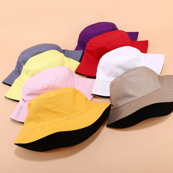 Wekity Sød Spand Hat Strand Fisker Hatte til Kvinder, Reversible Dobbelt-Side-Wear Unisex (Grøn)