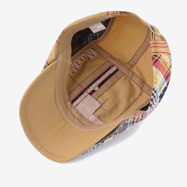 Herrar Beret Hatt Bomulls Spänne Justerbar Newsboy Hatt Cabbie Gatsby Keps