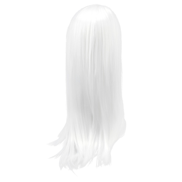Pitkä Valkoinen Suora Peruukki Anime Cosplay-asuun Suora Sleek Pitkä Täysi Synteettinen Peruukki Naisille