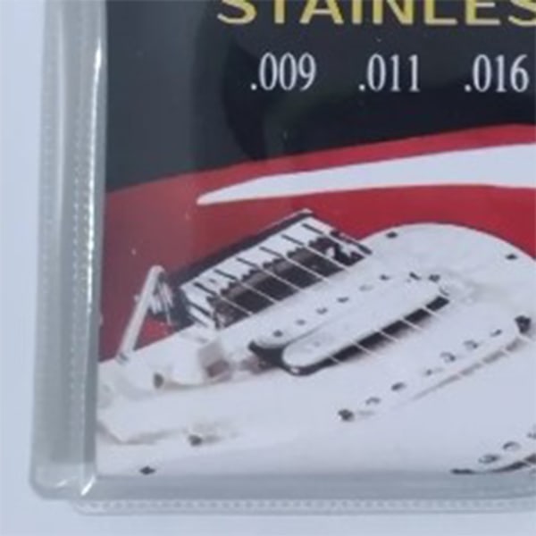 6 stk gitarstrenger i metall, rustfrie, enkle å spille, profesjonelle strenger for elektrisk gitar