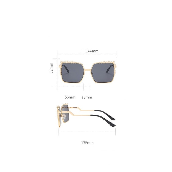 Överdimensionerade fyrkantiga solglasögon för kvinnor Män Mode Stora ramar Utomhussport Körning Solglasögon UV400 Skydd