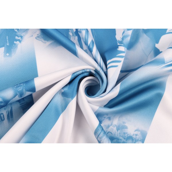 2023-2024 Argentina VM-mesterskab Commemorative Edition Fodbolddragt Sæt med Strømper og Knæbeskyttere - Uden nummer#S No number #S