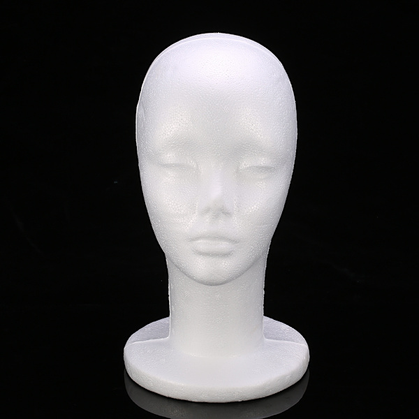 1 stk. Kvinnelig skum mannequin hode parykk styling hatt hodeplagg visning modell