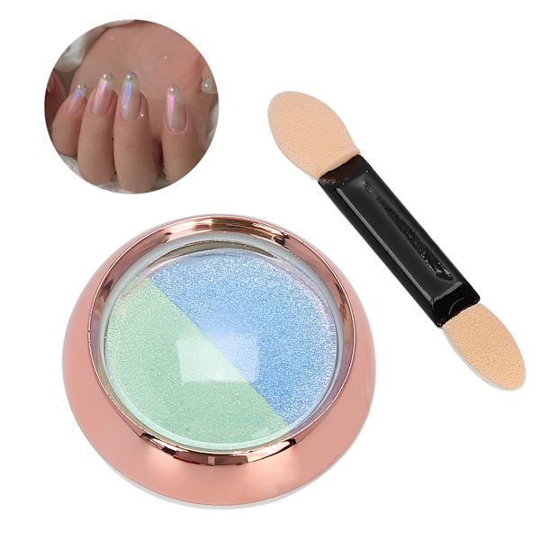 Nagelkonst Glitter Spegelpulver Pigmentpulver Nagelkonst Manikyrpulver Tillbehör04