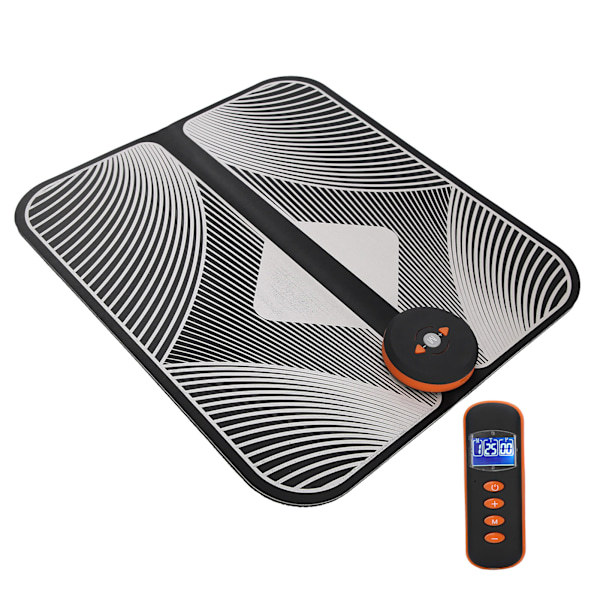 Elektrisk fotmassagematta Smart EMS fotmassageplatta fot ABS muskelstimulatormatta med fjärrkontroll