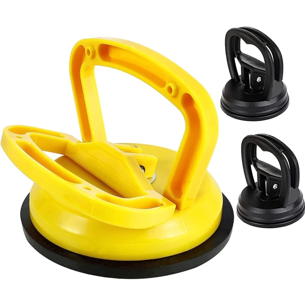 Suction Cup Dent Puller Handle Lifter Car Dent Puller Remover for Car Dent Repair, Tiles, Mirror, Glass,Granite Lifting and Objects Moving(3 Pack)