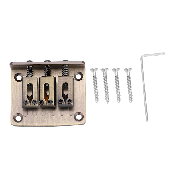 3 Strenger Boks Gitar Bro DIY Strenger Instrument Faste Erstatningsdeler (Bronse)