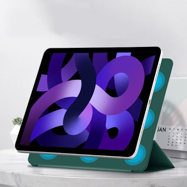 Magnetisk Etui For Ipad Air 5/ 4 10.9 Tommer, Slank Smart Folio Trifold Stativ Etui, Automatisk Søvn/Våkne, Støtter 2. Generasjon Apple Pencil Ladning