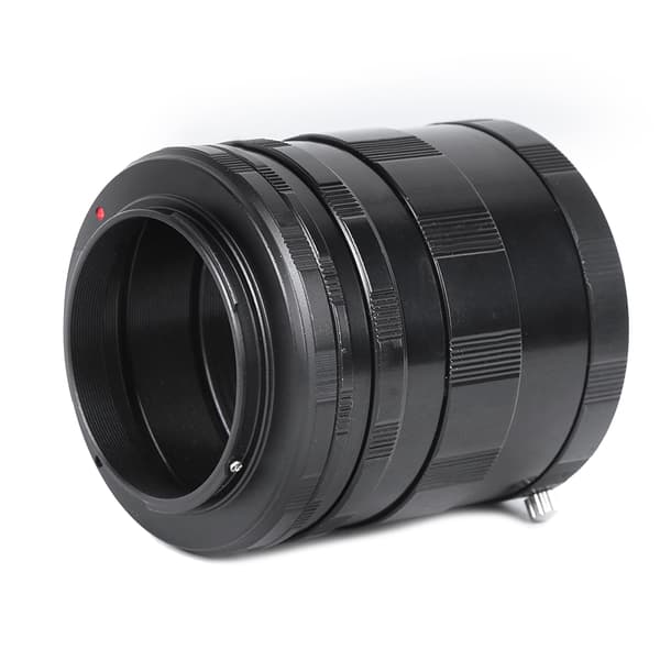 Metal Sort Professionel Nærbillede Linse Ring Makrofotografi Forlængeradapterrør til Nikon Spejlløst Kamera