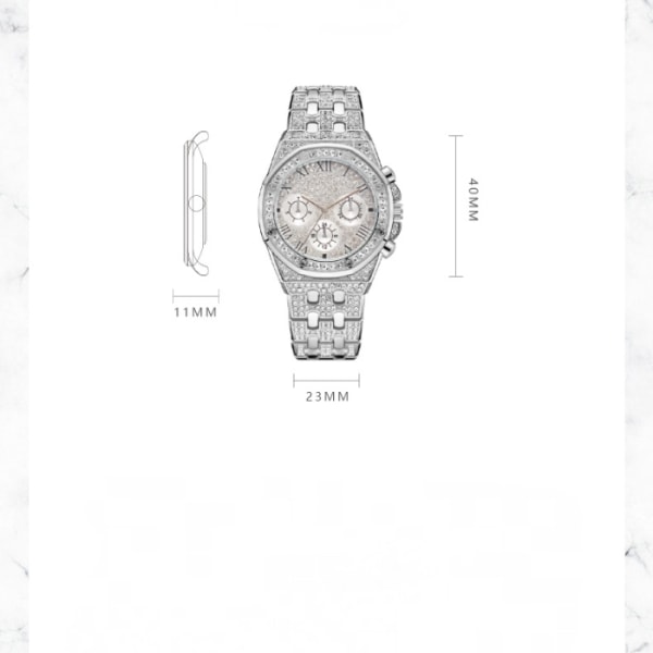 Automatisk watch för män och kvinnor Guld Silver Rostfritt stål watch(GP7702)