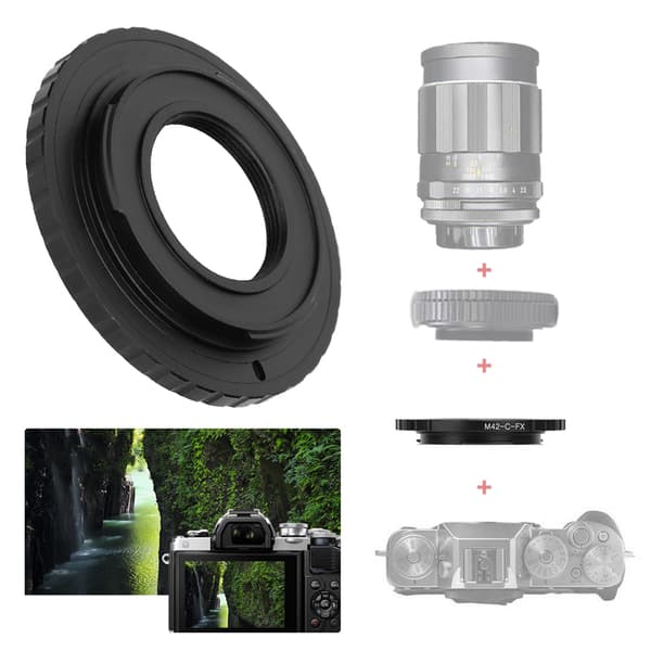 M42CFX adapterring passer til M42/C-monteringslinse til installation på FX-monteringskamerahus