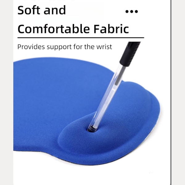 Kreativ musemåtte med håndledsstøtte, ergonomisk musemåtte smertelindring, bærbar komfortabel musemåtte til computer, bærbar, kontor, Brown
