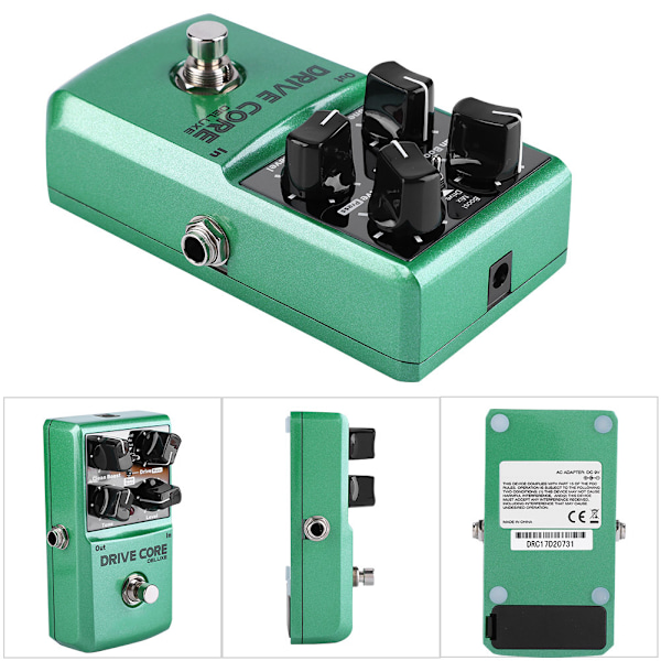 NUX DRIVE Core DELUXE Analog Overdrive Elektrisk Gitar Pedal Effekt Pedal 3 Moduser True Bypass