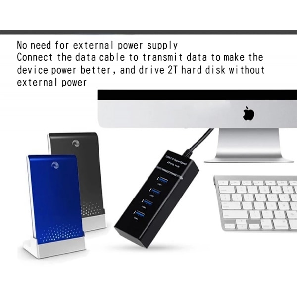 USB3.0HUB 4-portars 3.0 splitter 3.0 hub hub extender hastighet usb dator splitter