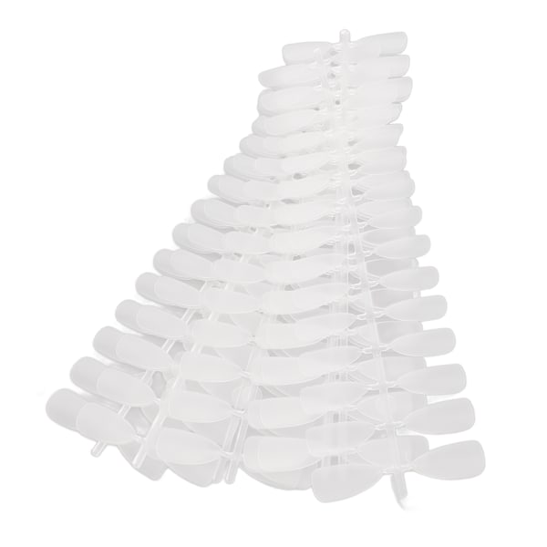 300 stk. Matte Negletip - Sikker, Åndbar, Ultra Tynd, Letvægts Fuld Dækning Falske Negle til Neglesalon og Hjemme-DIY
