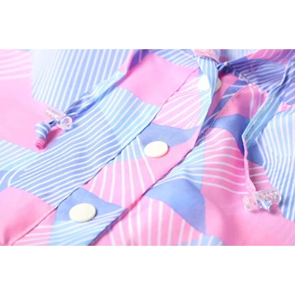 Lasten Sadetakki Hupullinen Takki Sadetakki, Geometrinen Pinkki, S