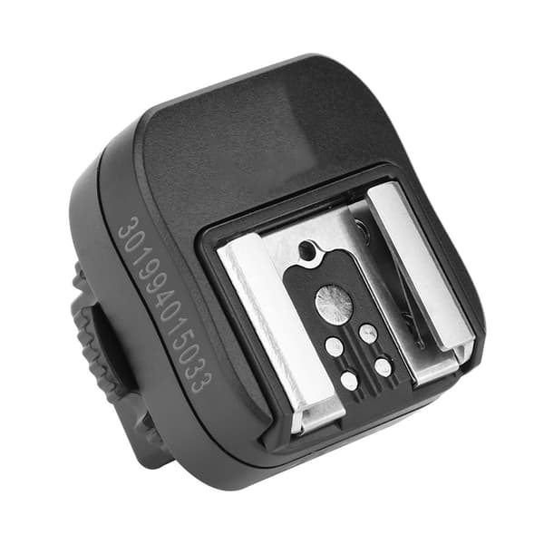 Mini plastik hot shoe adapter konverter 3.5 PC Sync Socket Flash kamera tilbehør (TF-325)