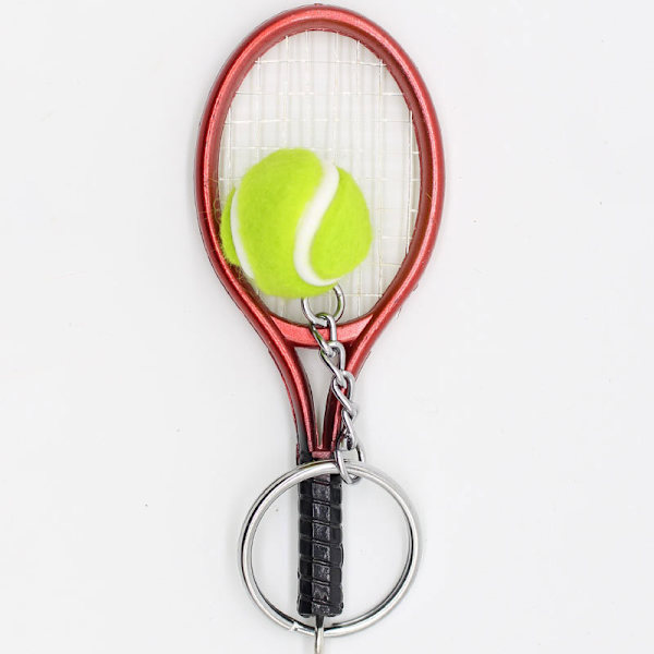 Tennis-avaimenperä, Tennismailakoru - Täydellinen tennispelaajille, valmentajille ja joukkueille (Punainen)