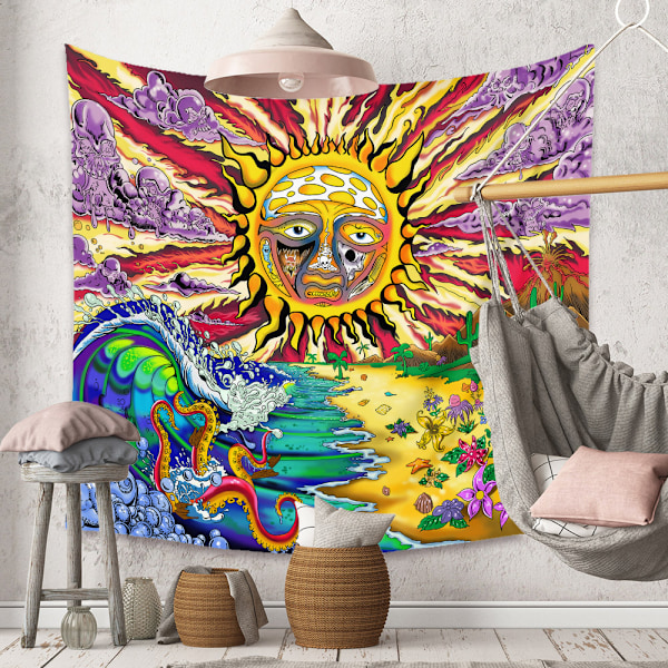 Mandala Boheme-vægtæppe egnet til soveværelsesdekoration（105-1，29 x 38 tommer）